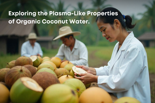 people holding coconuts
