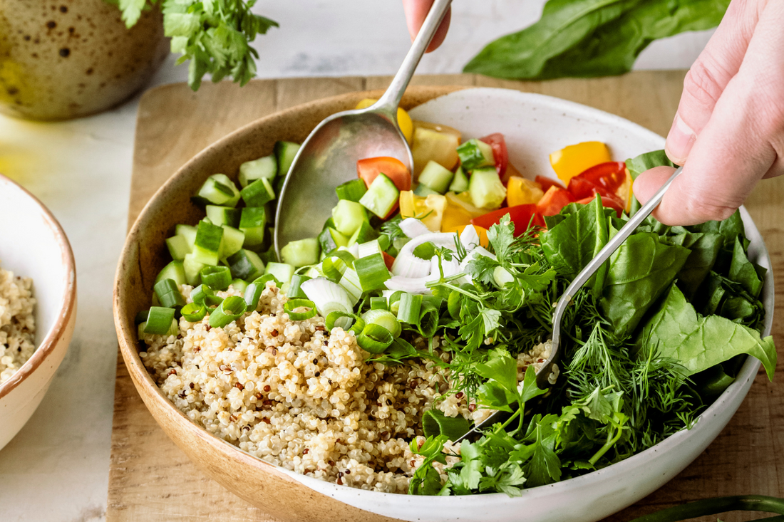 Plate of clean food