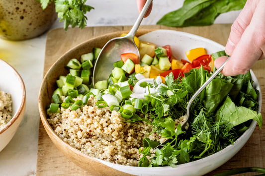 Plate of clean food
