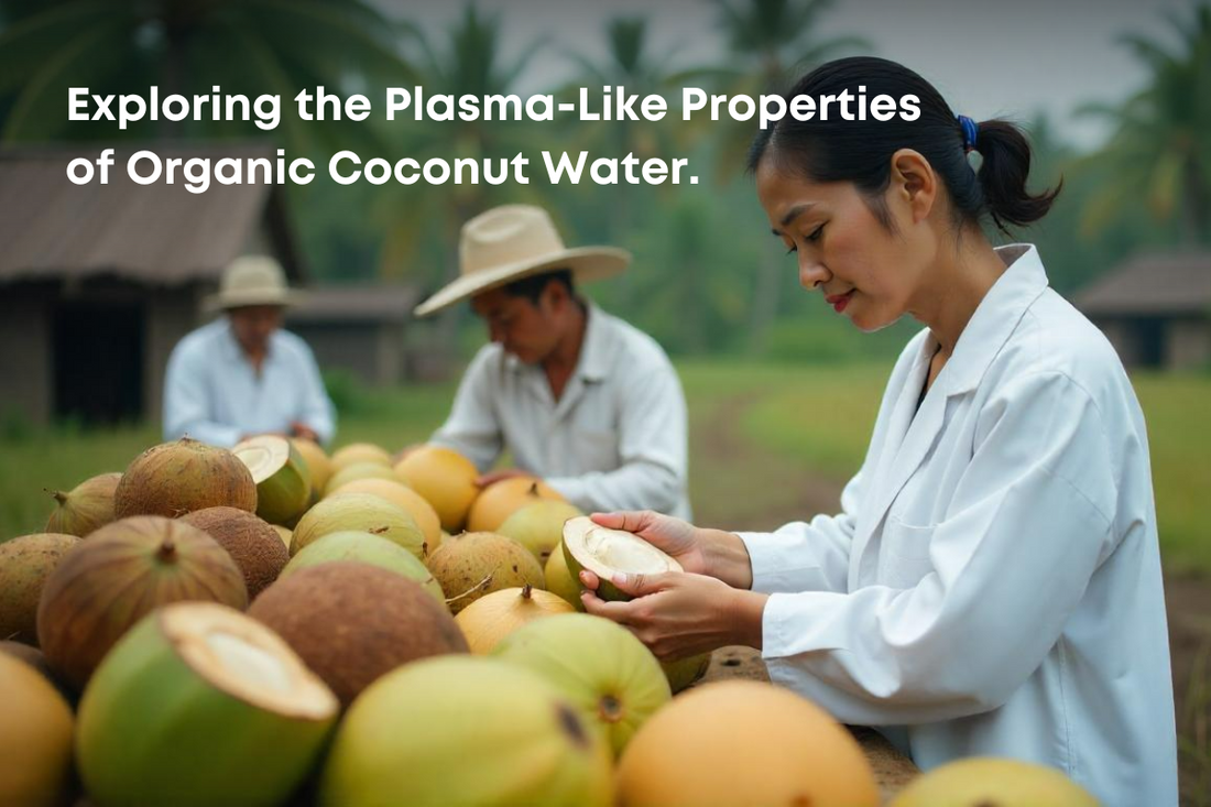 people holding coconuts