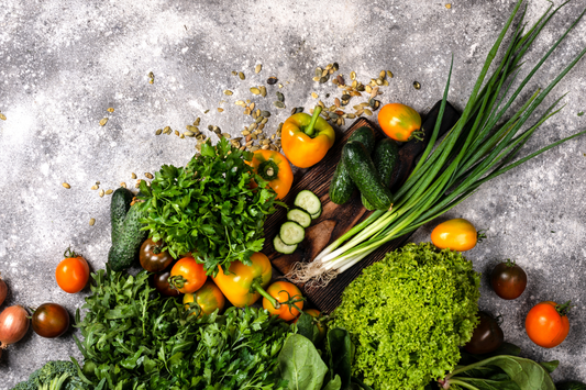varieties of vegetables on the table.