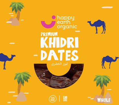 Front close-up look of Premium Khidri Dates.